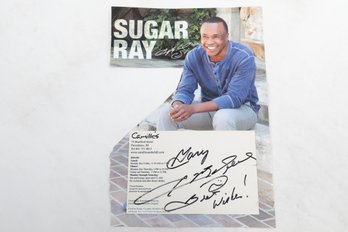 Signed Sugar Ray 4 X 6 Card