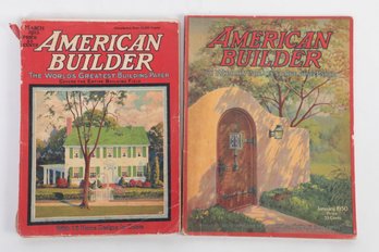March 1925 & June 1930 Issues American Builder Magazine
