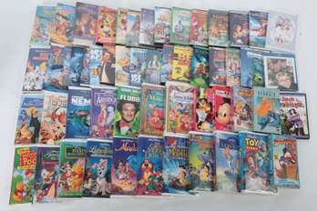 Grouping Of Vintage Disney VHS Tapes