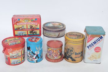 Grouping Of Vintage Advertising Tins