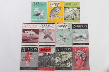 Group Of 11 1940's Issues Audubon Magazines