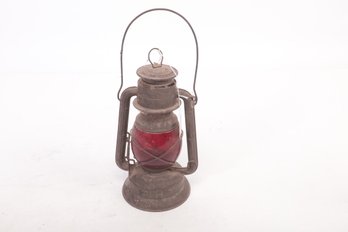 Early 1900's Dietz Wizard Lantern With Red Globe