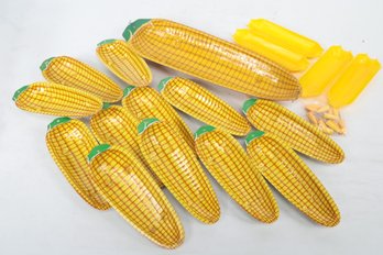 Vintage Corn On The Cob Dishes & Holders