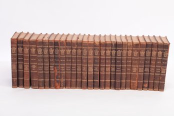 Early 1900 27 Volume Set With Leather Covers 'Historians History Of The World'