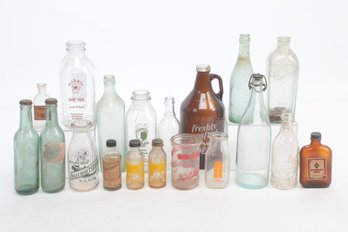 Antique/Vintage Milk & Liquor Bottles