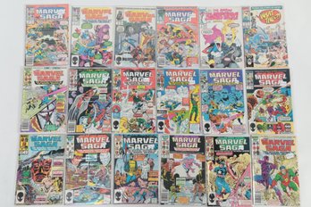18 Marvel Comics - 1986-1987 Marvel Saga - 1991 What The ?! - 1992 The Awesome Slapstick #4
