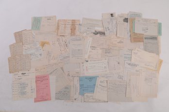 Lot Of Early 1900s Lowell Lincoln Richards Bills, Receipts, Etc.