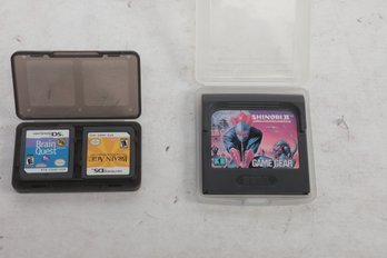 Game Gear Shinobi 2 With Ds Brain Quest And Brain Age Video Games