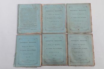 Six Issues 1857 Historical Magazines