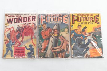 1938 Thrilling Wonder Stories - 1940 1941 Captain Future