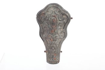 1700's Violin Shape Copper Shot Flask  Body