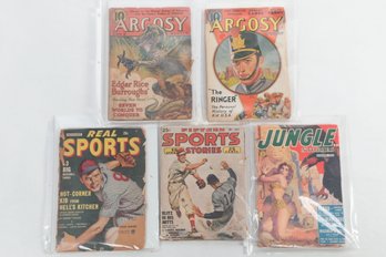 1940s - 1950s Sports Pulps - Jungle Stories 1950 - 2 Argosy Weekly 1937