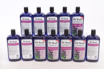 12 Bottles Of Dr Teal's Foaming Bath With Pure Epsom Salt, Black Elderberry With Vitamin D