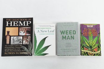 4 Books Great Book Of Hemp - Pot Stories For The Soul By By Paul Krassner - Weed Man - A New Leaf
