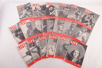 18 Issues 1940 Life Magazines