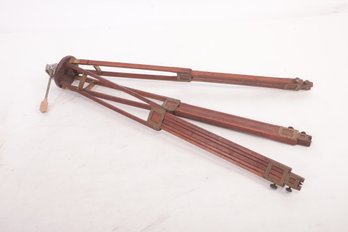 Late 1800, Early 1900 Tripod With Acqura Quick Camera Mount