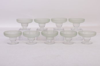 Set Of Nine Margarita Glasses - Signed By Maker