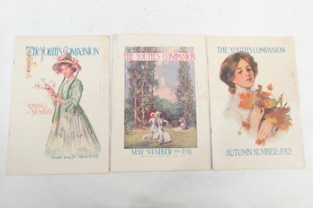 THE YOUTH'S COMPANION, 1911 & 1912 Issues Illustrated Magazines