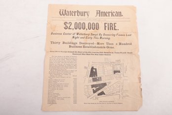 February 3, 1902 Waterbury American Newspaper '$2,000,000.00  Fire'