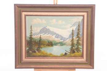 Vintage Oil Painting Signed W. Harisch