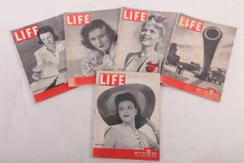 5 Issues 1941 Life Magazine