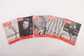 5 Misc. Issues Life Magazines 2 - 1939, 1-1941, 2-1945