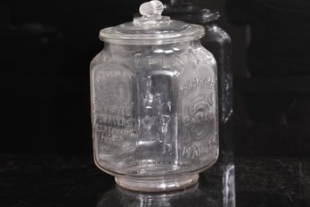 Large Vintage Planters Peanuts Glass Jar