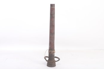 Large Antique Brass Firefighters Nozzle