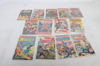 Lot Of Vintage Comics 12c To 35c Thor 128 Avengers 53 Warlock And More