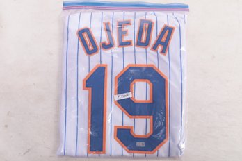 Bob Ojeda Autographed New York Mets Home  Jersey #6  With Steiner Hologram Cert