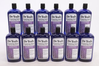 12 Bottles Of Dr. Teal's Soothe & Sleep Epsom Salt & Foaming Bath With Lavender