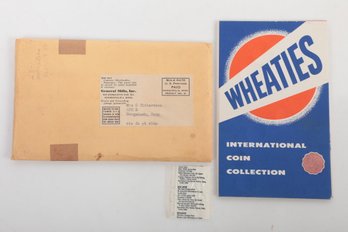1950's General Mills Wheaties Premium International Coin Collection In Original Mailer