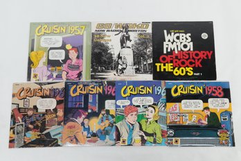 7 Excellent Compilations - WCBS Double LP -WRKO 30 Now Goldens Vol. 2 - Cruisin 1957, 1958, 1961, 1963, 1964