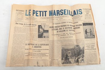 Le Petit MARSEILLAIS 1933 Province France Newspaper Scarce