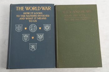 WWI 2 Books Including SEEN AND HEARD BEFORE & AFTER 1914