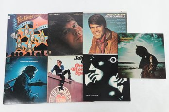 LPs By Johnny Cash - Roy Orbison - Kinks - Glen Campbell (6)
