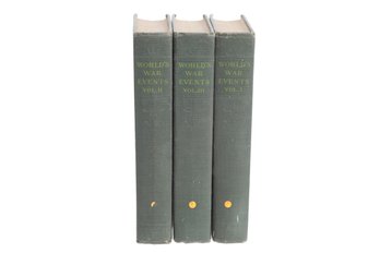 WWI Military History 3 Volumes THE WORLDS WAR EVENTS (1919) Illustrated