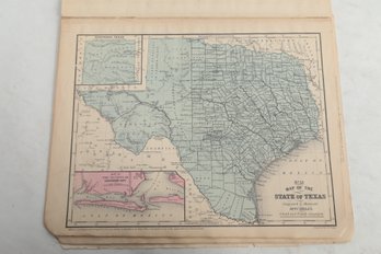 1864 Mitchells Atlas Civil War Era Maps Including Texas & Southern States