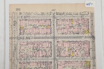 MANHATTAN LAND MAP 1912 Park Ave. Lexington Ave. Third Ave. 82nd To 87th Street Plat