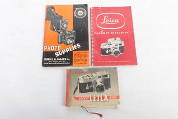 Vintage Photography Leica Catalogs Etc Camera Ephemera