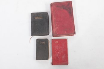 Grouping Of Vintage Diaries