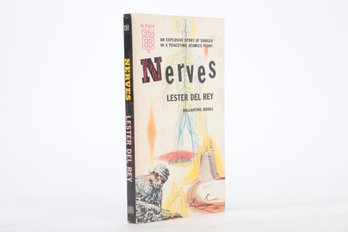 1956 Lester Del Reys Nerves.  Science Fiction Pulp PB Signed By Richard Powers, The  Cover Artist