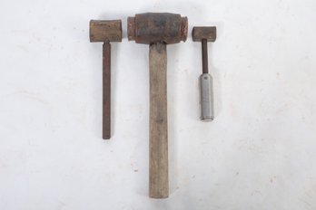 Group Of Brass Hammers