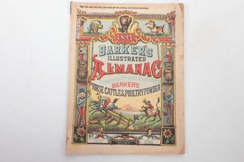 (Comic Almanac / African American Stereotypes) 1894 Barkers Illustrated Almanac Horse Cattle & Poultry