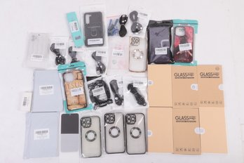 Lot Of Phone Cases And Repair Kits