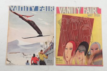 (Skiing) 2 Vanity Fair Magazines MAY 1930 & JANUARY 1936
