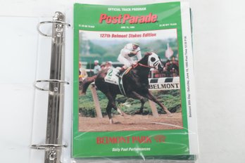 12 Belmont Stakes Programs From Mid 90s - 2002 W/2 Trainer Signatures