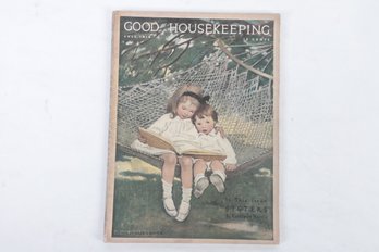 Vintage Magazine Good Housekeeping, July, 1918  Jessie W. Smith Cover