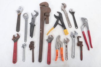 Group Of Adjustable Wrenches