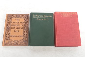 WWI 3  Titles Including W. Gordy's The Causes And Meaning Of The Great War